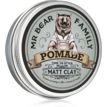 Mr Bear Family Matt Clay pomadă matifiantă pentru păr