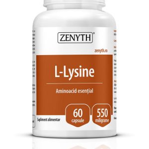 L-Lysine 550 mg, 60 capsule, Zenyth