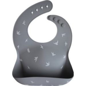 Mushie Silicone Baby Bib bavețică