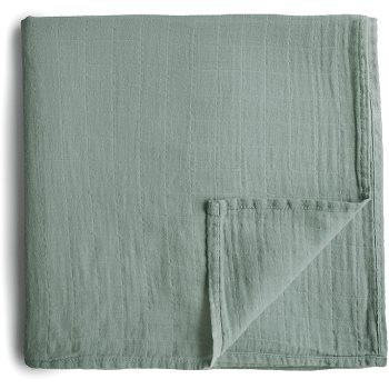 Mushie Muslin Swaddle Blanket Organic Cotton păturică de înfășat