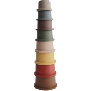 Mushie Stacking Cups Toy jucarie 3 in 1