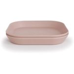 Mushie Square Dinnerware Plates farfurie