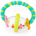 Bright Starts Teether & Rattle jucărie zornăitoare pentru dentiție