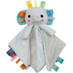 Bright Starts Cuddle'n Tags pătură mini cu animal de pluș