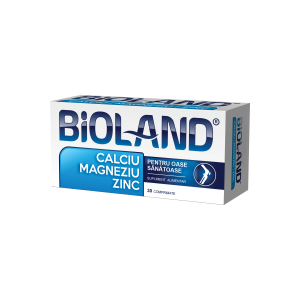 Ca+Mg+Zn Bioland, 30 comprimate, Biofarm