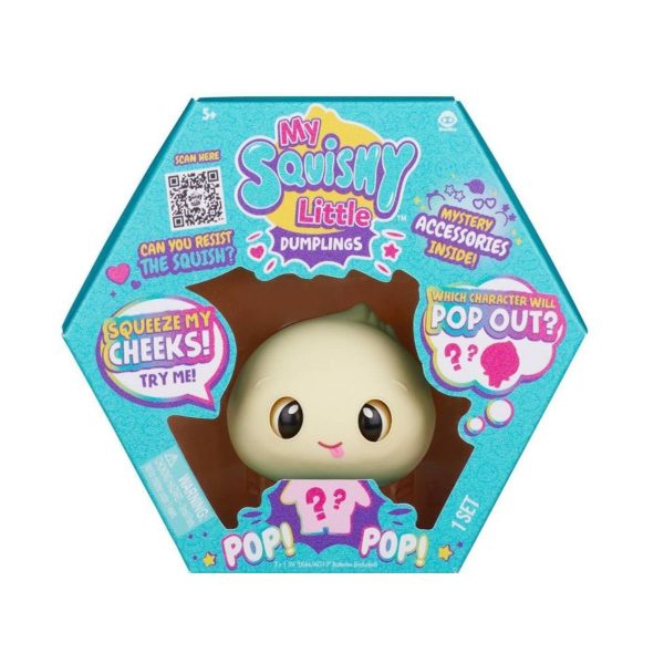 Jucarie interactiva, My Squishy Little Dumplings, Dot, albastru