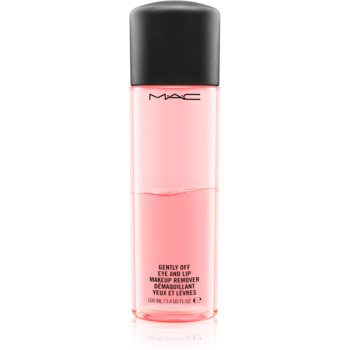MAC Cosmetics Gently Off Eye and Lip Makeup Remover două faze pentru îndepărtarea machiajului de pe ochi și buze