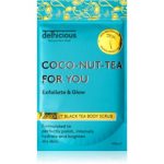 delhicious COCO-NUT-TEA FOR YOU COCONUT BLACK TEA exfoliant de corp hidratant pentru piele uscata si sensibila