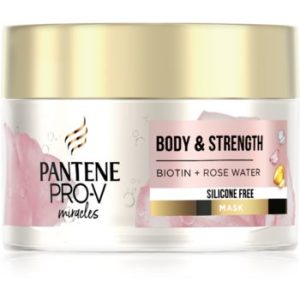 Pantene Body & Strength Rose Water Masca de par pentru par fin si normal