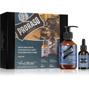 Proraso Set Beard Original set cadou Azur Lime (pentru barbă) pentru bărbați