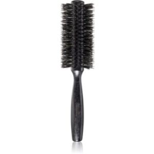 Janeke Black Line Tumbled Wood Hairbrush Ø 55mm perie rotundă pentru păr cu peri de nailon și de mistreț