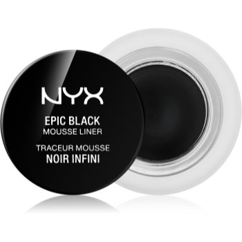 NYX Professional Makeup Epic Black Mousse Liner eyeliner rezistent la apă