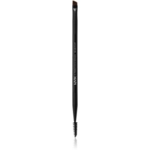 NYX Professional Makeup Pro Dual perie pentru modelarea sprâncenelor