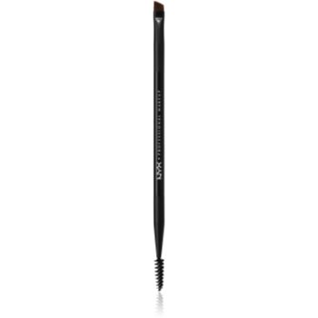 NYX Professional Makeup Pro Dual perie pentru modelarea sprâncenelor