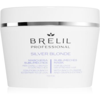 Brelil Numéro Silver Blonde Sublimeches Mask masca hidratanta neutralizeaza tonurile de galben