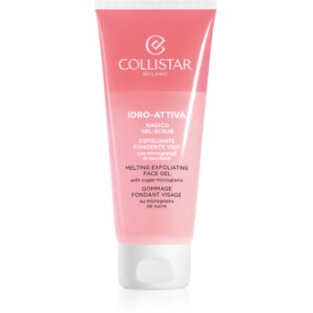 Collistar Idro-Attiva Melting Exfoliating Face Gel exfoliant din zahăr pentru față