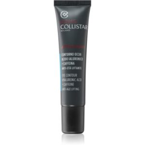 Collistar Linea Uomo Attivi Puri Eye Contour Hyaluronic Acid + Caffeine Eye Contour Cremă anti-îmbătrânire cu efect iluminator