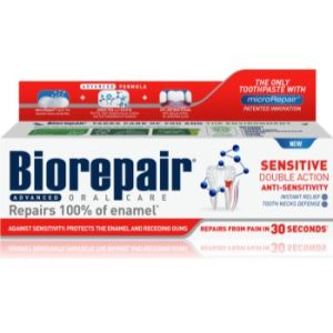 Biorepair Advanced Senitivity pasta de dinti pentru dinti sensibili pentru a proteja dintii si gingiile