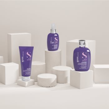 Alfaparf Milano Semi di Lino Blonde balsam de par violet pentru parul blond cu suvite