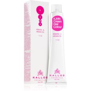 Kallos KJMN Cream Hair Colour Keratin & Argan Oil culoare par cu keratina si ulei de argan