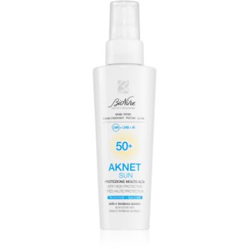 BioNike Aknet Sun crema protectoare pentru fata pentru ten acneic