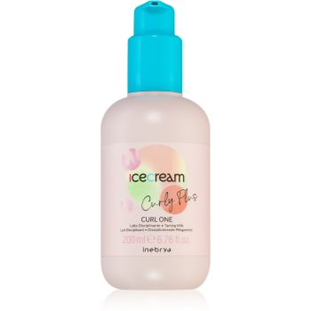 Inebrya Curly Plus Curl One 15 in 1 lapte pentru coafare pentru par ondulat si cret