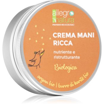 Allegro Natura Organic cremă hrănitoare pentru mâini