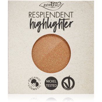 puroBIO Cosmetics Resplendent Highlighter crema de strălucire rezervă