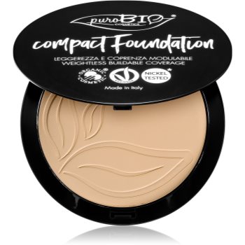puroBIO Cosmetics Compact Foundation pudra compacta SPF 10