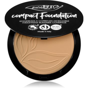 puroBIO Cosmetics Compact Foundation pudra compacta SPF 10