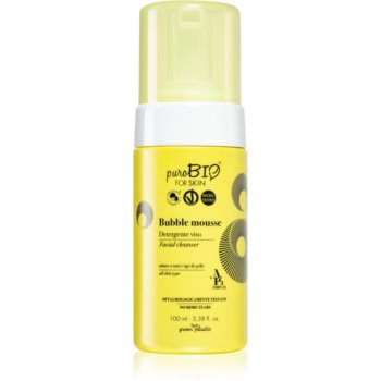 puroBIO Cosmetics Bubble Mousse demachiant spumant delicat faciale