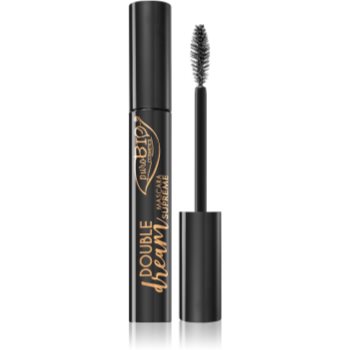 puroBIO Cosmetics Double Dream mascara modelator cu efect de nutritiv