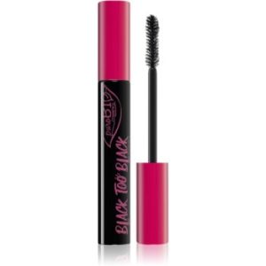 puroBIO Cosmetics Black too Black mascara pentru volum si ingrijire