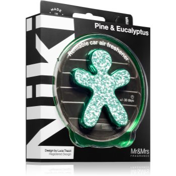Mr & Mrs Fragrance Niki Fashion Pine & Eucalyptus parfum pentru masina reincarcabil