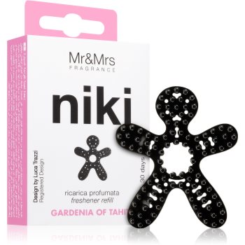 Mr & Mrs Fragrance Niki Gardenia of Tahiti parfum pentru masina rezervă