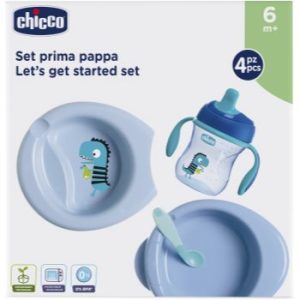 Chicco Let's Get Started serviciu de masă 6m+ Blue
