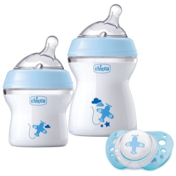Chicco Natural Feeling Blue set cadou pentru bebeluși