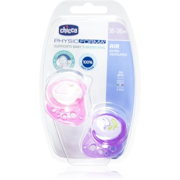 Chicco Physio Air Silicone Girl suzetă