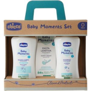 Chicco Baby Moments Clean & Sweet set cadou (pentru nou-nascuti si copii)