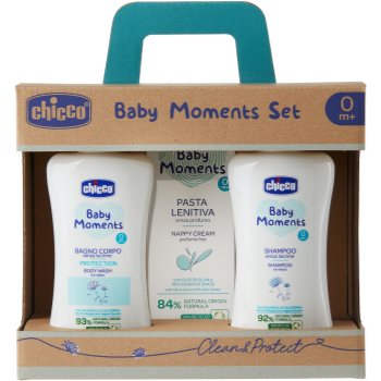 Chicco Baby Moments Clean & Sweet set cadou (pentru nou-nascuti si copii)