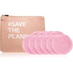 BrushArt Home Salon Cosmetic bag and Make-up removal pads set dischete demachiante Pink (geanta de cosmetice)