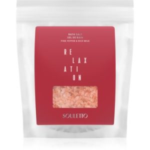 Souletto Pink Pepper & Rice Milk Bath Salt saruri de baie