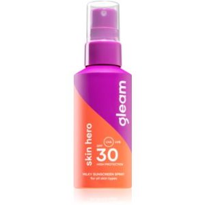 Gleam Skin hero spray iluminator pentru plaja SPF 30