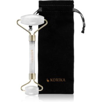 KORIKA Tools Face Roller Clear Quartz Stone rolă pentru masaj pentru față și gât