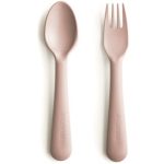 Mushie Fork and Spoon Set tacâmuri