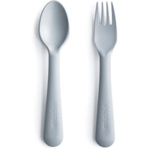 Mushie Fork and Spoon Set tacâmuri