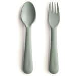 Mushie Fork and Spoon Set tacâmuri