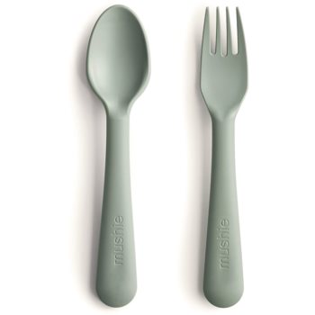 Mushie Fork and Spoon Set tacâmuri
