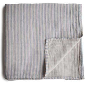 Mushie Muslin Swaddle Blanket Organic Cotton păturică de înfășat