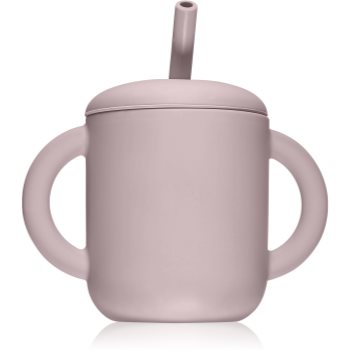 Mushie Training Cup with Straw ceasca cu pai